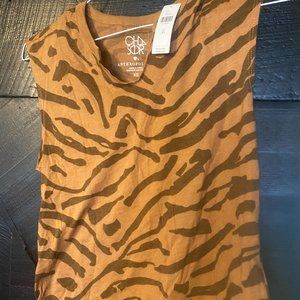 Anthropologie Tiger Print Tank (XS) NWT